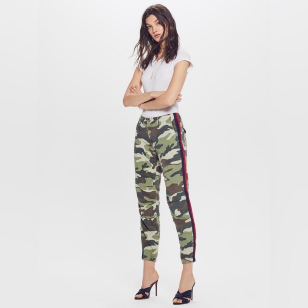 MOTHER Camo No Zip Misfit Pants Size 26/2 - Picture 2 of 14
